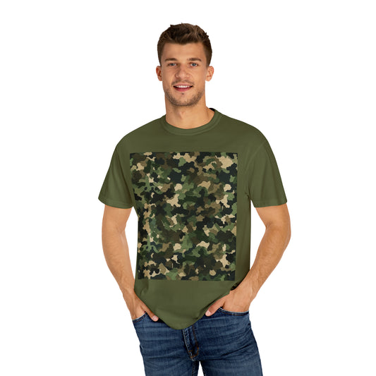 Camuflaje clásico | Envoltura de camuflaje | Camuflaje tradicional - Camiseta unisex teñida en prenda 