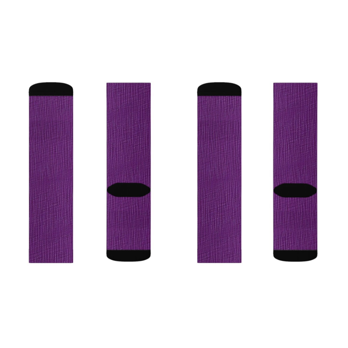 Violet/Plum/Purple: Denim-Inspired Luxurious Fabric - Sublimation Socks