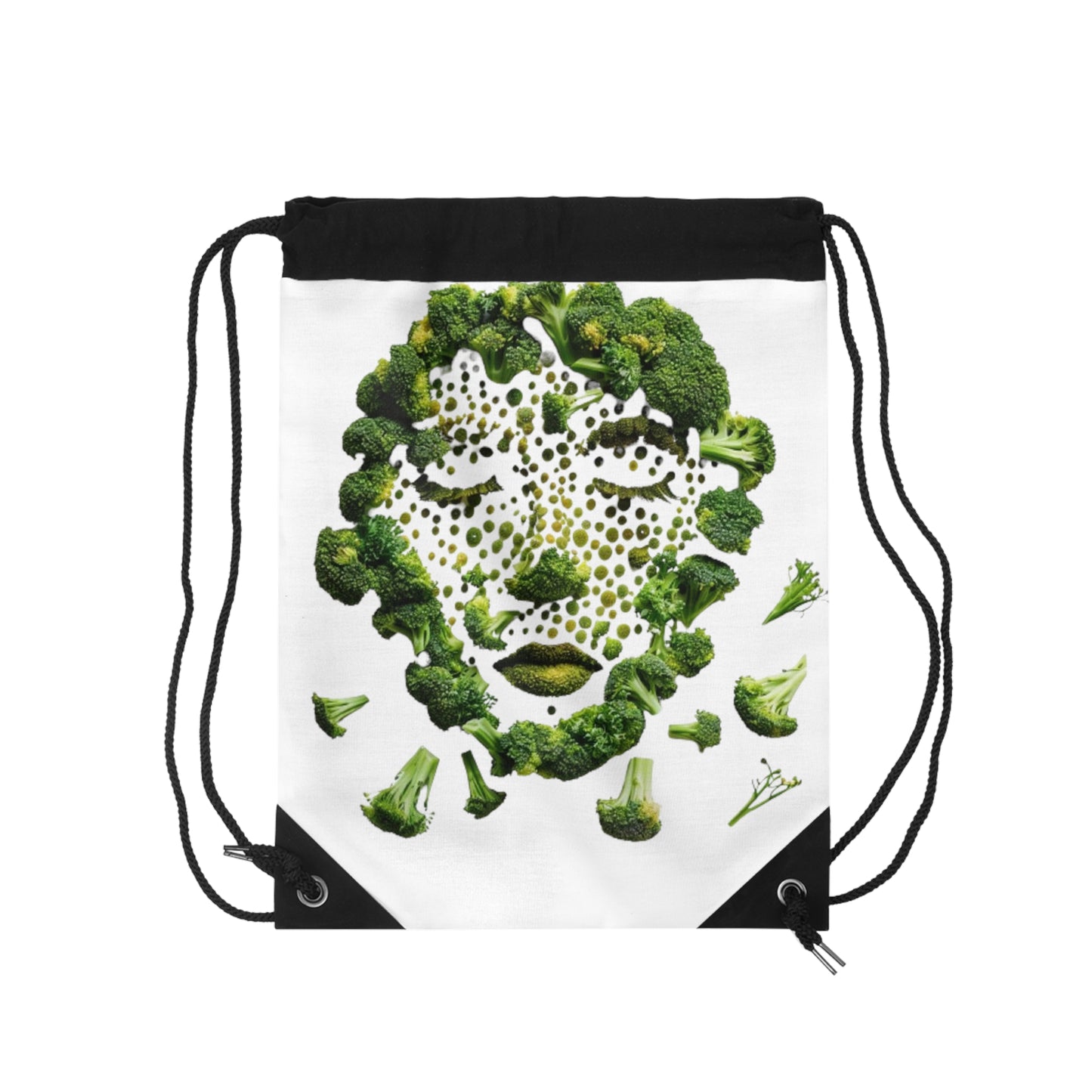 Broccoli Freckles, Drawstring Bag