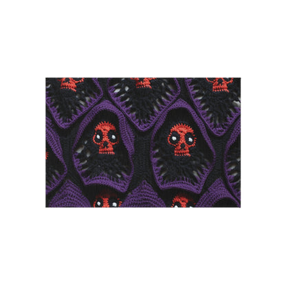 Grim Reaper Crochet Halloween Fright Scare Ghoul Fantasy Horror - Outdoor Rug