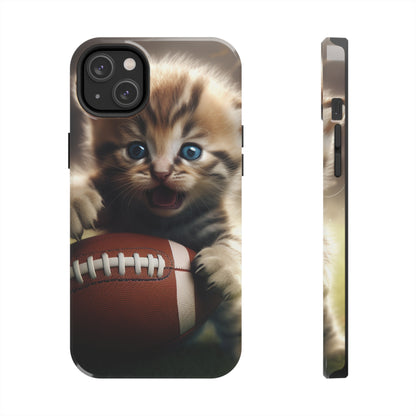 Football Kitten Touchdown: el juego deportivo ganador de Tabby - Estuches resistentes para teléfonos