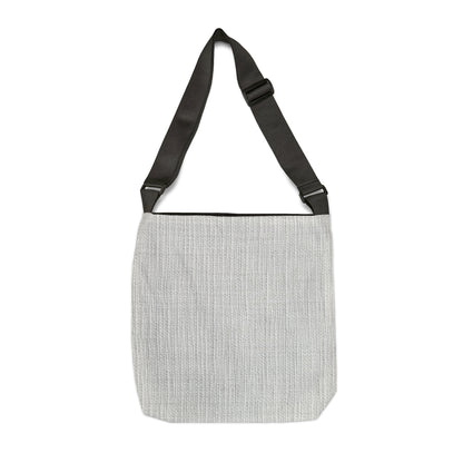 Chic White Denim-Style Fabric, Luxurious & Stylish Material - Adjustable Tote Bag (AOP)