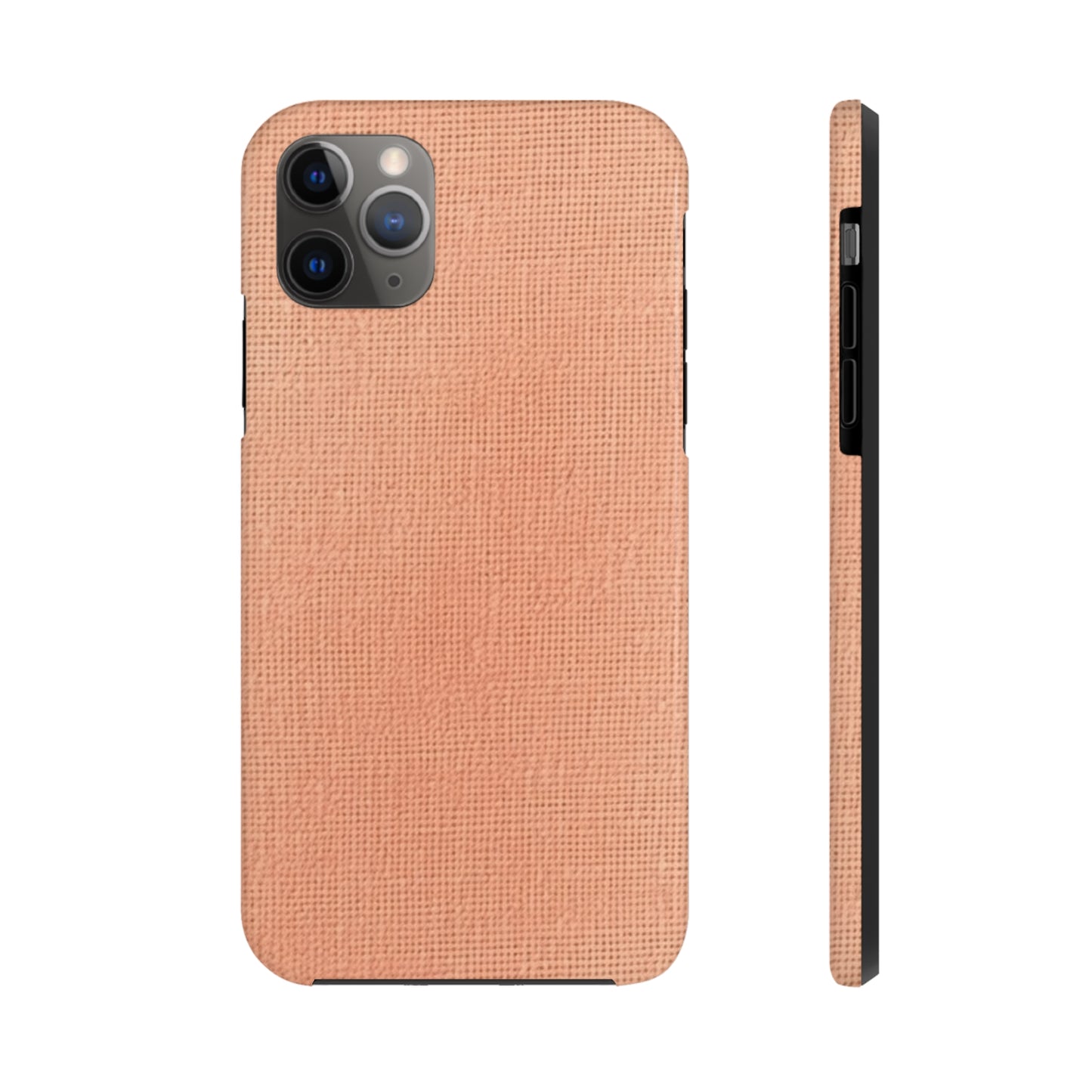 Soft Pink-Orange Peach: Denim-Inspired, Lush Fabric - Tough Phone Cases