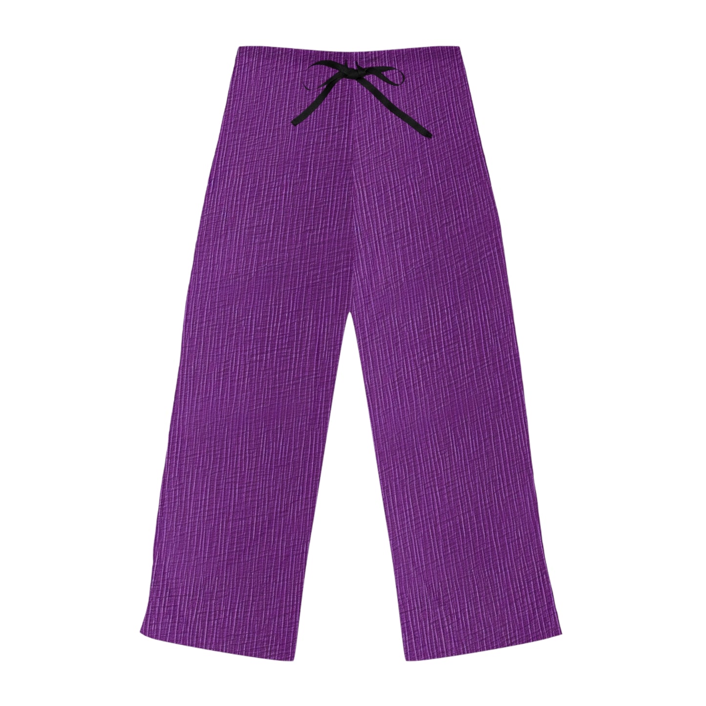 Violet/Plum/Purple: Denim-Inspired Luxurious Fabric - Women's Pajama Pants (AOP)