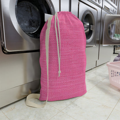 Doll-Like Pink Denim Designer Fabric Style - Laundry Bag