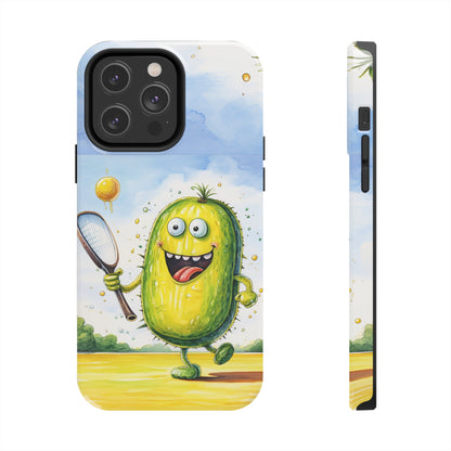 Pickleball Sport: Athletic Pickle Playing Game with Net and Paddle - Tough Phone Cases