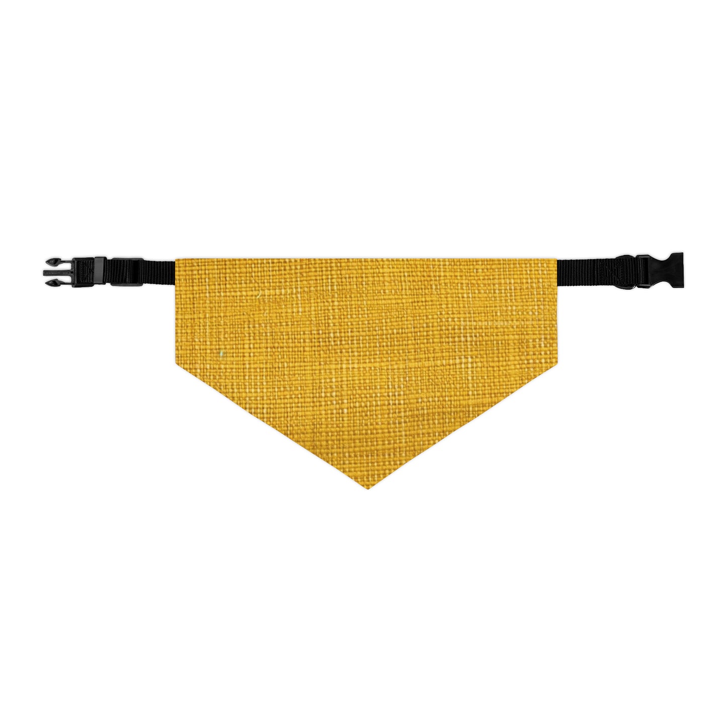 Radiant Sunny Yellow: Denim-Inspired Summer Fabric - Dog & Pet Bandana Collar