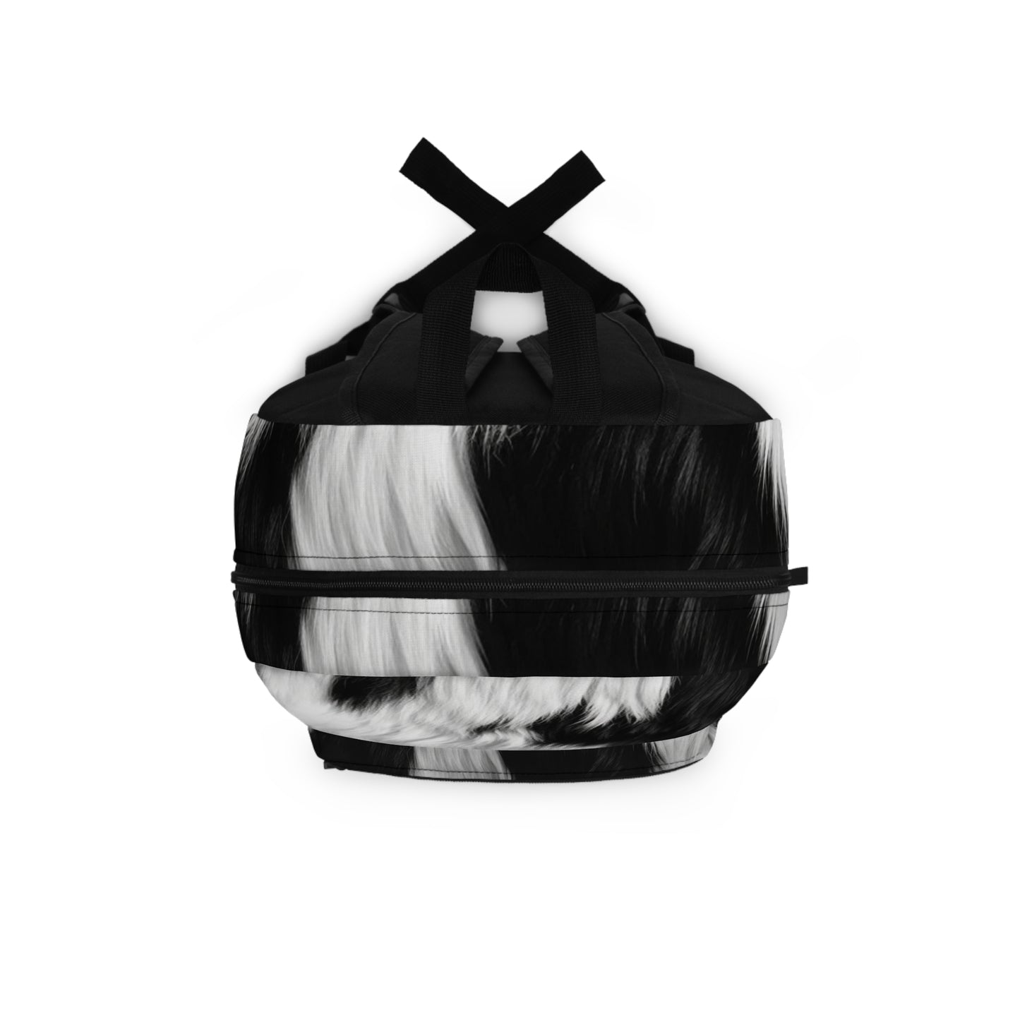 Cowhide on Hair Leather - Black and White - Designer Style - Backpack