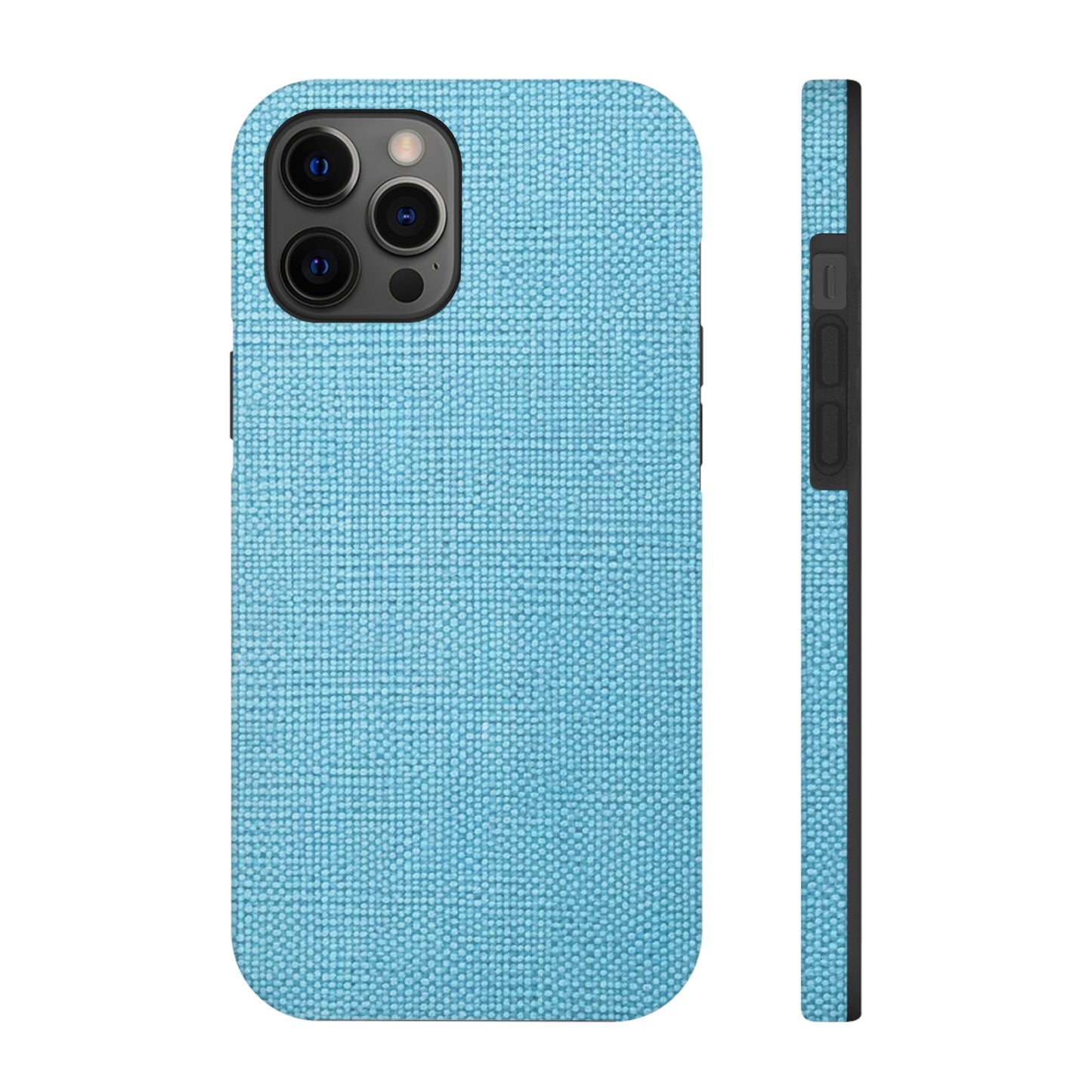 Bright Aqua Teal: Denim-Inspired Refreshing Blue Summer Fabric - Tough Phone Cases