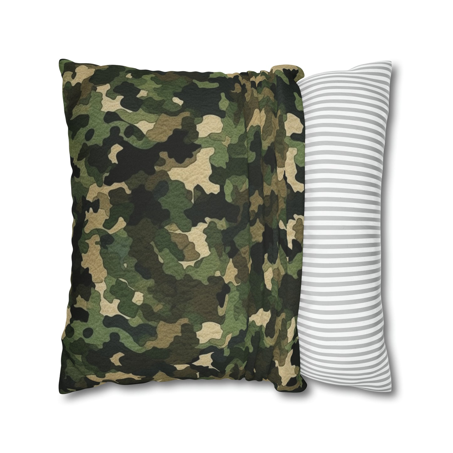 Classic Camo | Camouflage Wrap | Traditional Camo - Spun Polyester Square Pillow Case