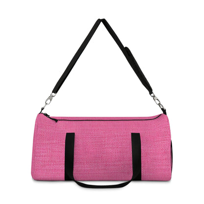 Doll-Like Pink Denim Designer Fabric Style - Duffel Bag