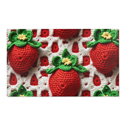 Strawberry Crochet Pattern - Amigurumi Strawberries - Fruit Design for Home and Gifts - Area Rugs