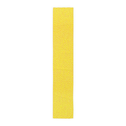 Sunshine Yellow Lemon: Denim-Inspired, Cheerful Fabric - Table Runner (Cotton, Poly)