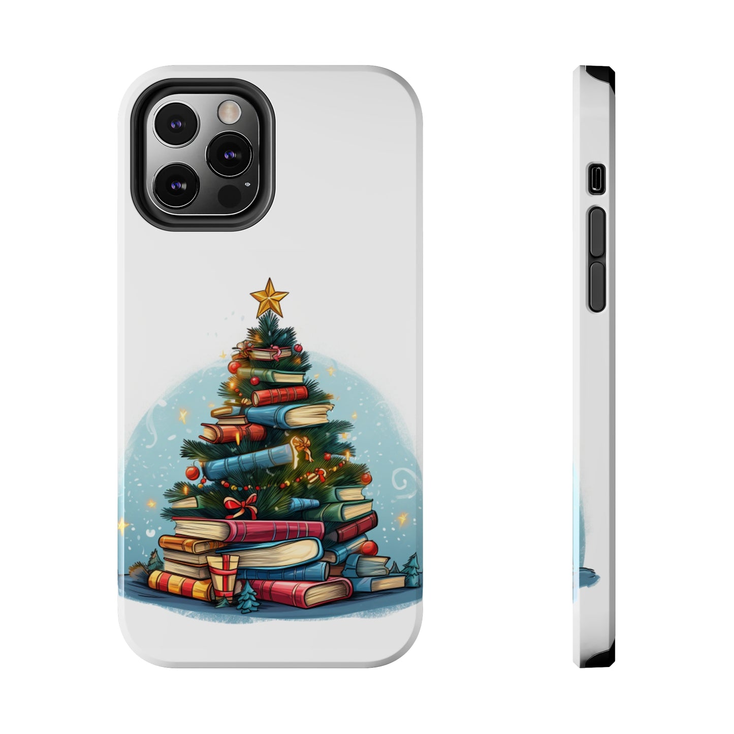 Book Lover Christmas Tree, Gift For Readers - Tough Phone Cases