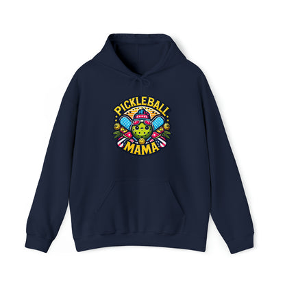 Pickleball Mama - Patriotic Sporty, Star-Spangled Athletic Graphic, Fun Pickleball Enthusiast - Unisex Heavy Blend™ Hooded Sweatshirt