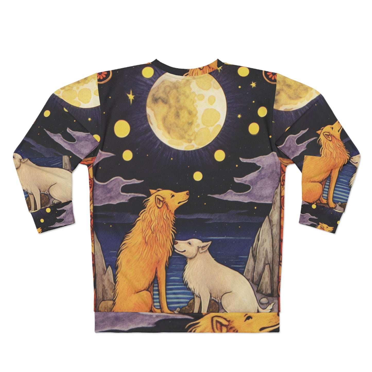 Moon Tarot Card Art - Abraza tu intuición y tus sueños - Sudadera unisex (AOP) 