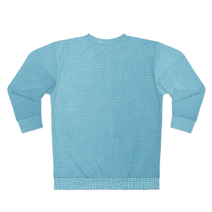 Bright Aqua Teal: Denim-Inspired Refreshing Blue Summer Fabric - Unisex Sweatshirt (AOP)