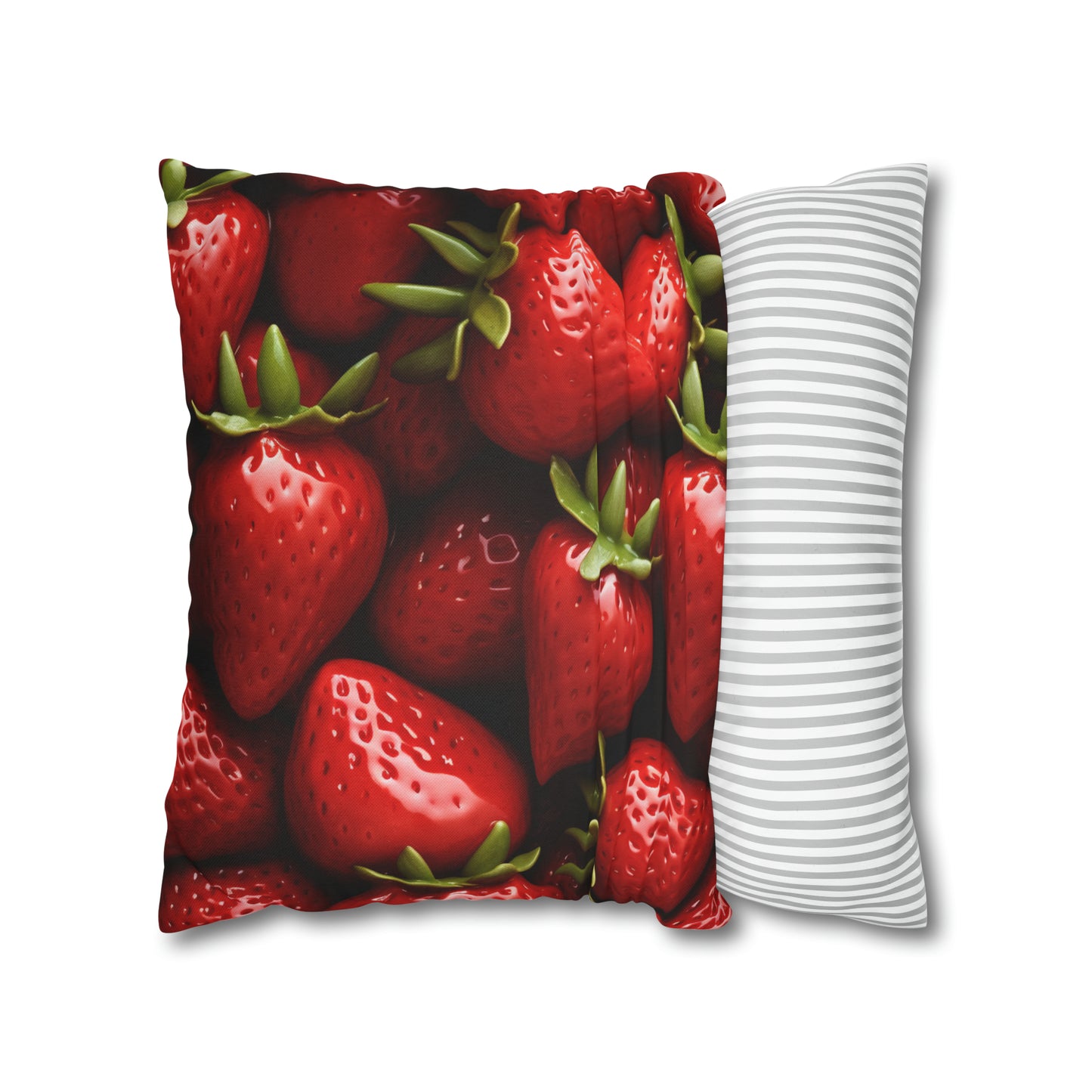 Strawberry Patch Picks: Home Decor and Gifts for the Ultimate Berry Fan - Spun Polyester Square Pillow Case