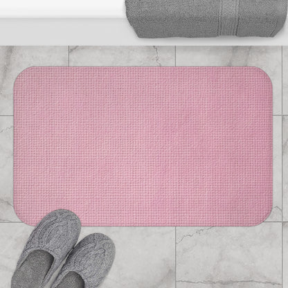 Blushing Garment Dye Pink: Denim-Inspired, Soft-Toned Fabric - Bath Mat