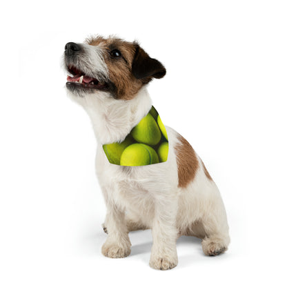 Tennis Ball Sport: Athlete Court Action, Rally & Serve - Dog & Pet Bandana Collar