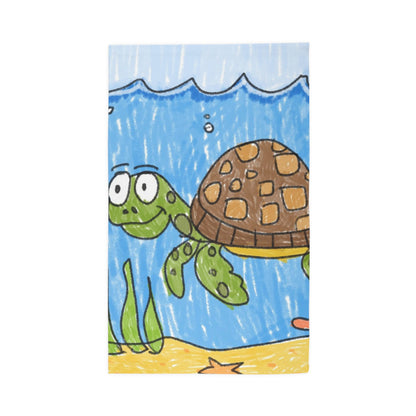 Sea Turtle Beach Sand Ocean Dobby Rug