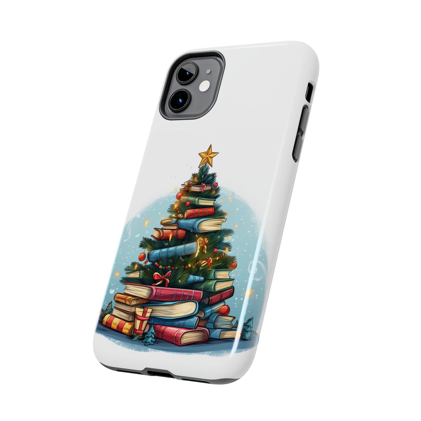 Book Lover Christmas Tree, Gift For Readers - Tough Phone Cases