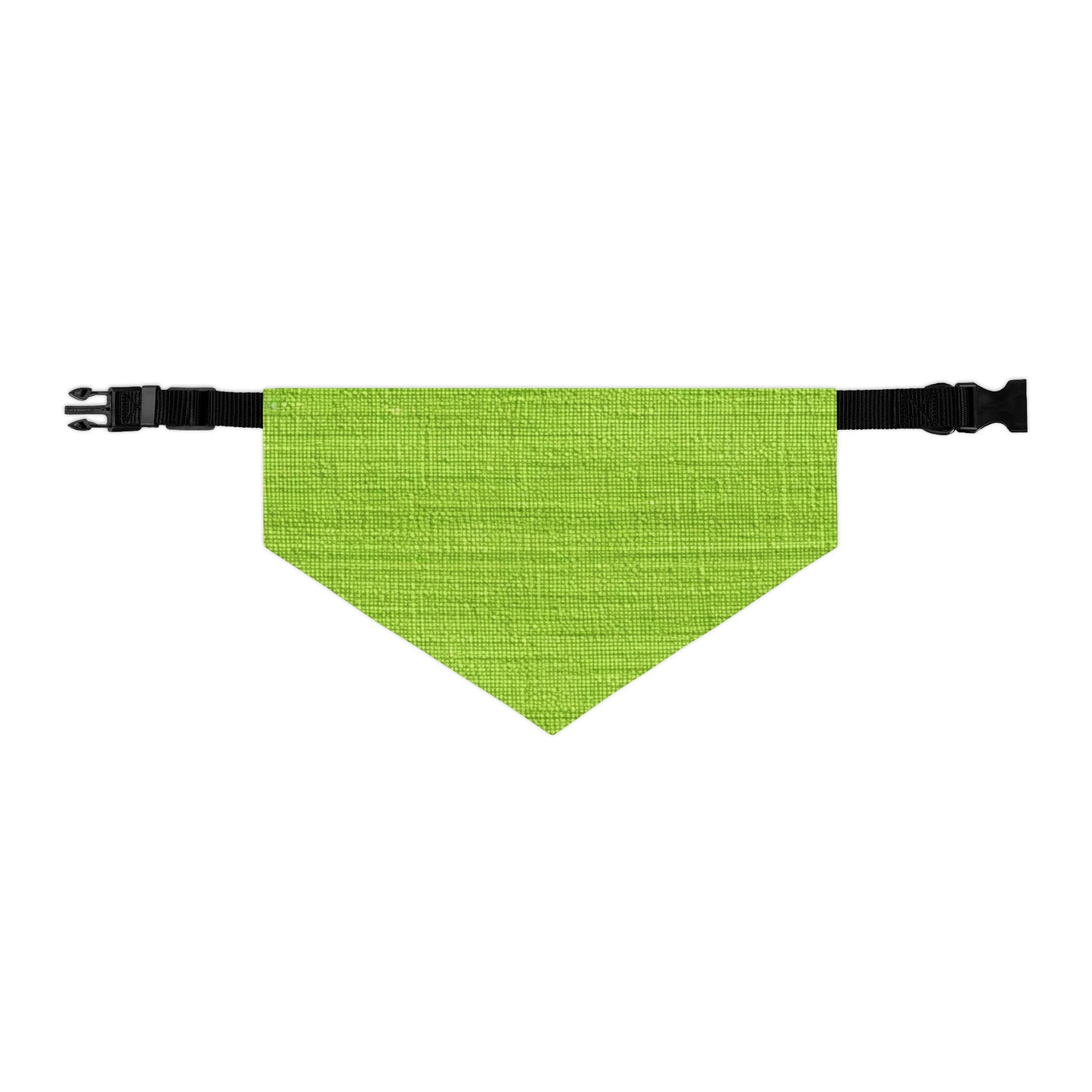 Lush Grass Neon Green: Denim-Inspired, Springtime Fabric Style - Dog & Pet Bandana Collar