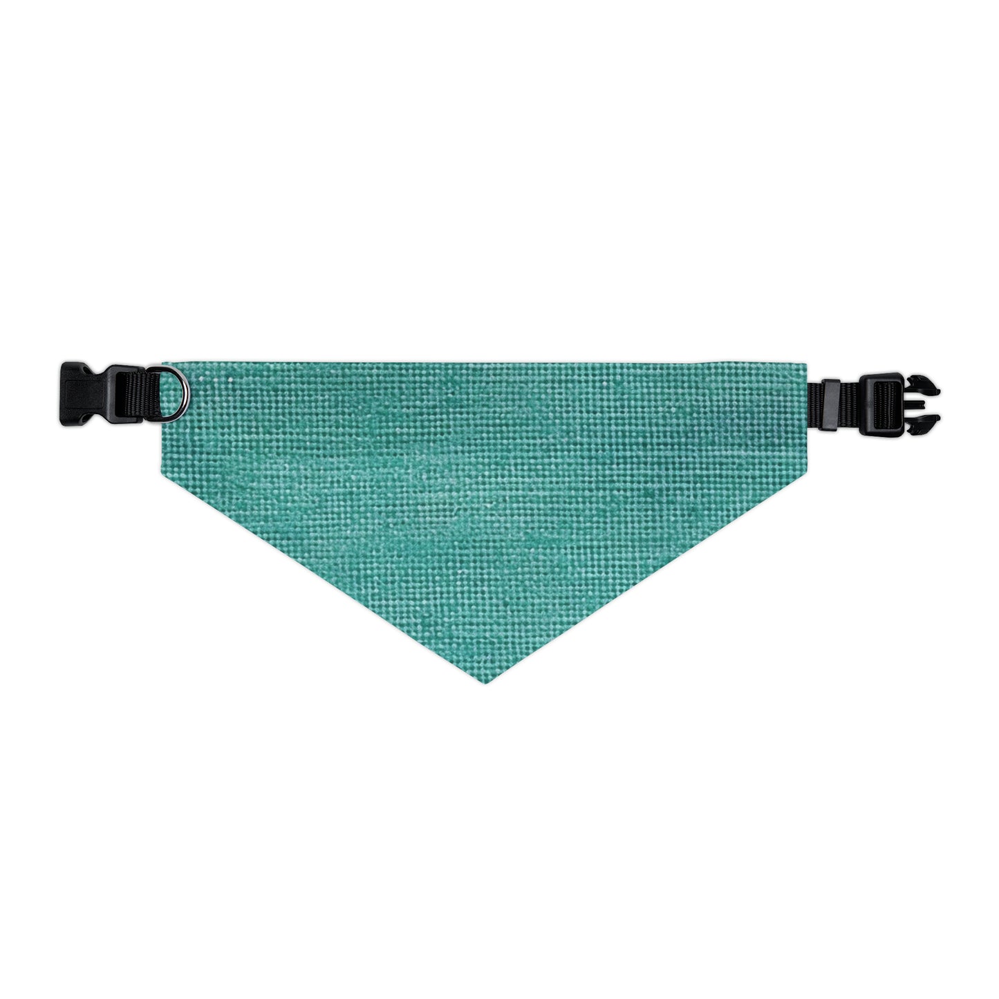 Diseño de tela vaquera color turquesa menta de calidad, material elegante, collar tipo bandana para mascotas 