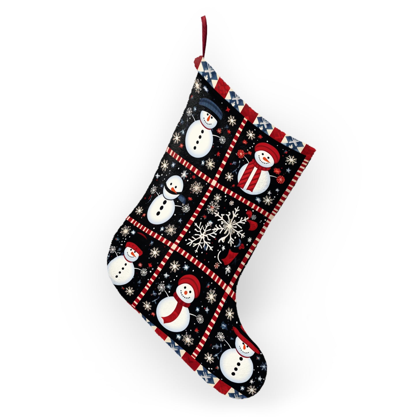 Snowman Winter Quilt Design - Christmas Stockings