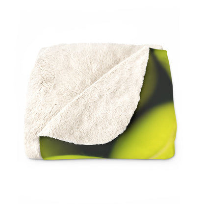 Tennis Ball Sport: Athlete Court Action, Rally & Serve - Sherpa Fleece Blanket