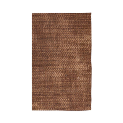 Luxe Dark Brown: Denim-Inspired, Distinctively Textured Fabric - Dobby Rug