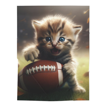 Football Kitten Touchdown: Juego deportivo ganador de Tabby - Manta para bebé