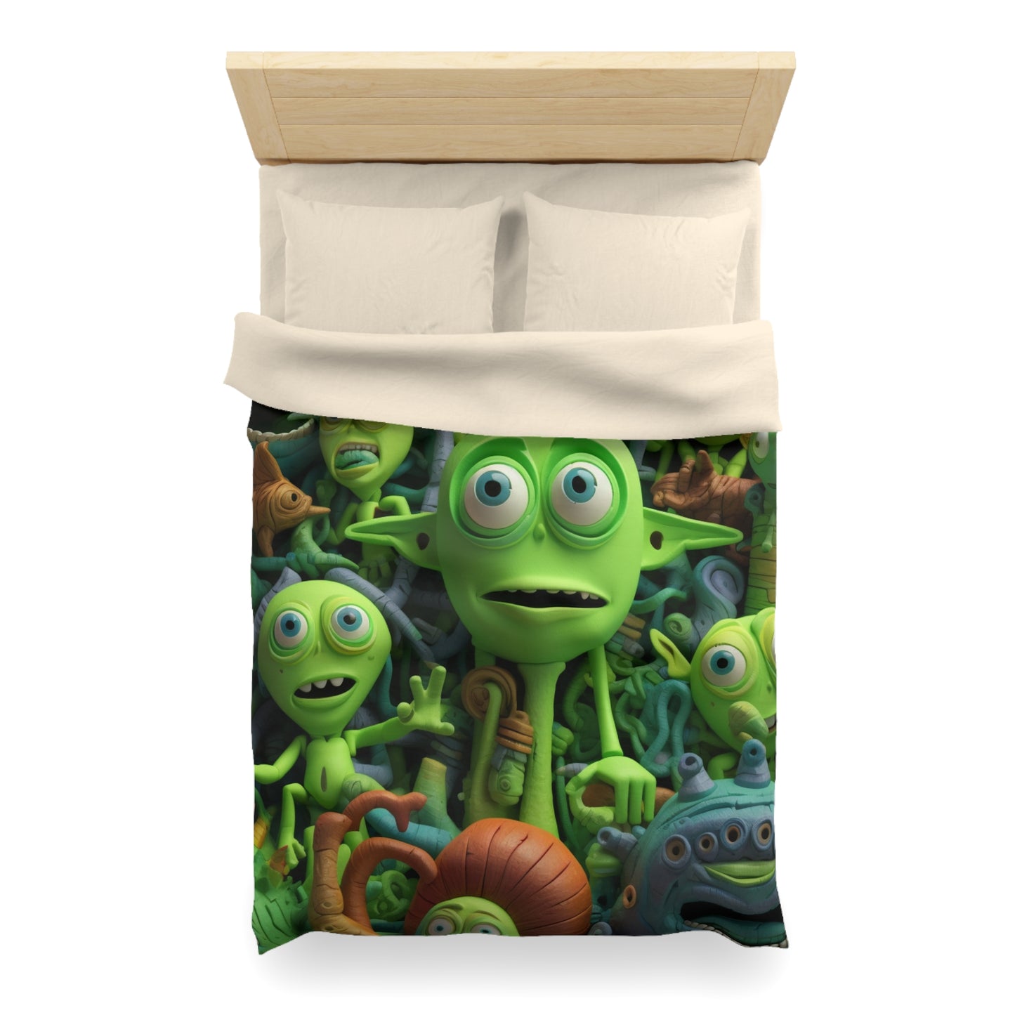 Toy Alien Story Space Character Galactic UFO Anime Cartoon - Microfiber Duvet Cover