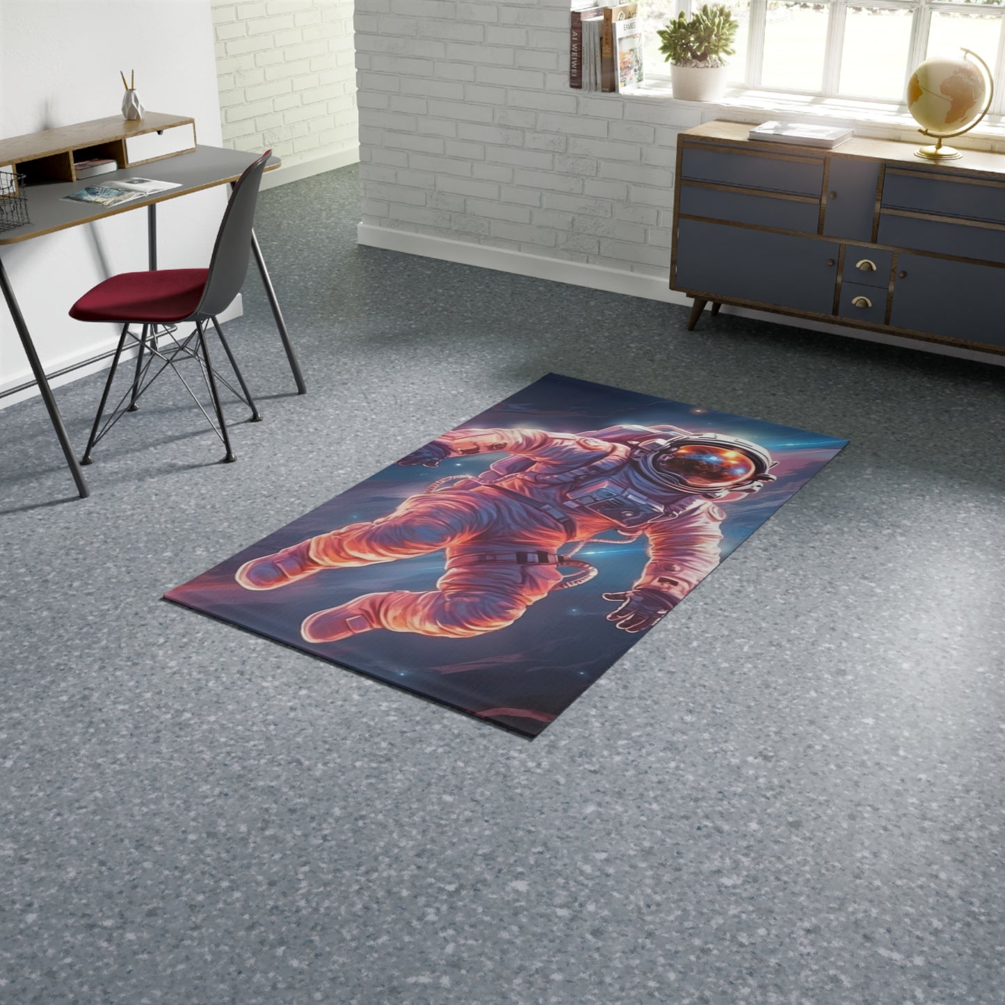 Astronaut Outer Space - Galaxy Starfield Art - Dobby Rug