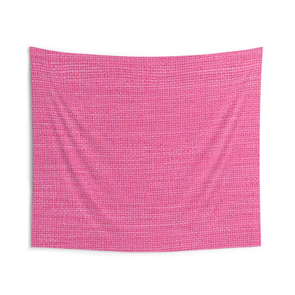 Doll-Like Pink Denim Designer Fabric Style - Indoor Wall Tapestries