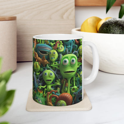 Toy Alien Story Space Character Galactic UFO Anime Cartoon - Taza de cerámica 11oz