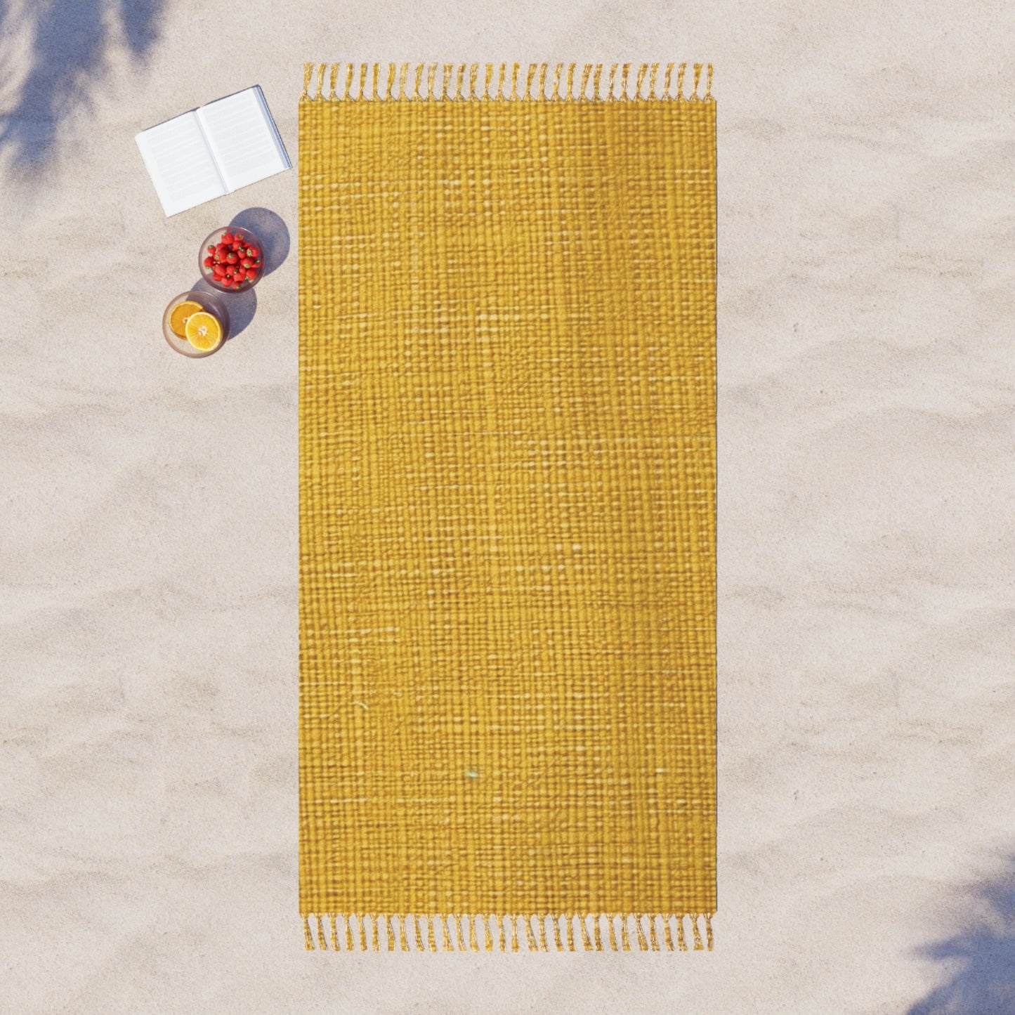 Radiant Sunny Yellow: デニムにインスパイアされたサマーファブリック - Boho Beach Cloth 