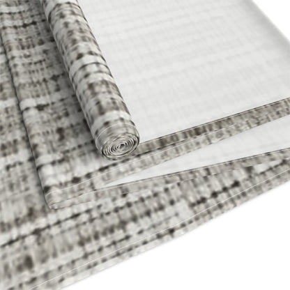 Silver Grey: Denim-Inspired, Contemporary Fabric Design - Table Runner (Cotton, Poly)