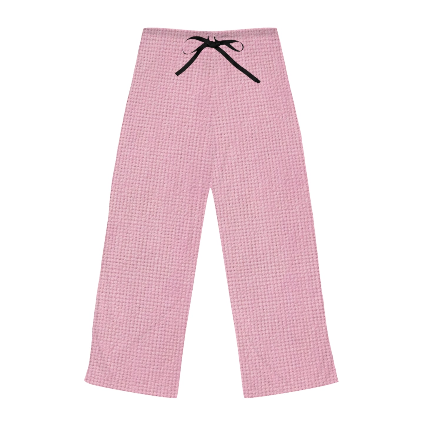 Blushing Garment Dye Pink: Denim-Inspired, Soft-Toned Fabric - Women's Pajama Pants (AOP)