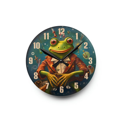 Reloj de pared acrílico Happy Frog 