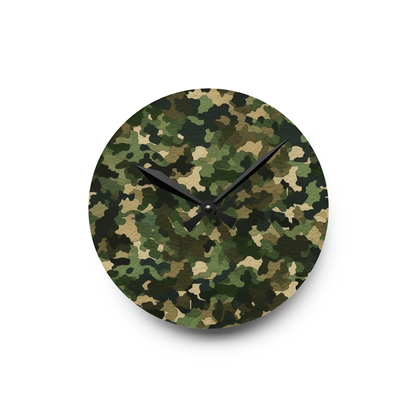 Classic Camo Acrylic Wall Clock