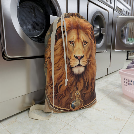 Astrological Leo Sign Vibrant Celestial Cosmic Zodiac - Laundry Bag