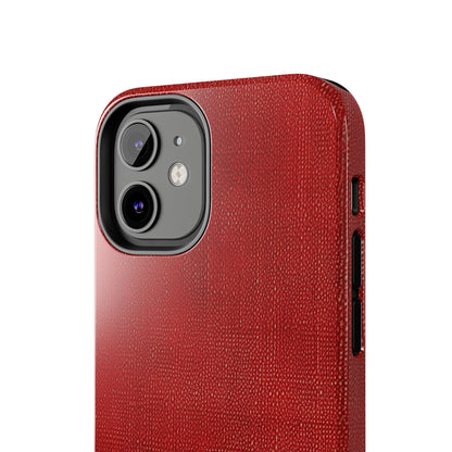 Juicy Red Berry Blast: Denim Fabric Inspired Design - Tough Phone Cases