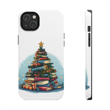 Book Lover Christmas Tree, Gift For Readers - Tough Phone Cases