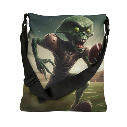 Alien Football Space Sport Game Stadium Athlete Galaxy Player - Adjustable Tote Bag (AOP)