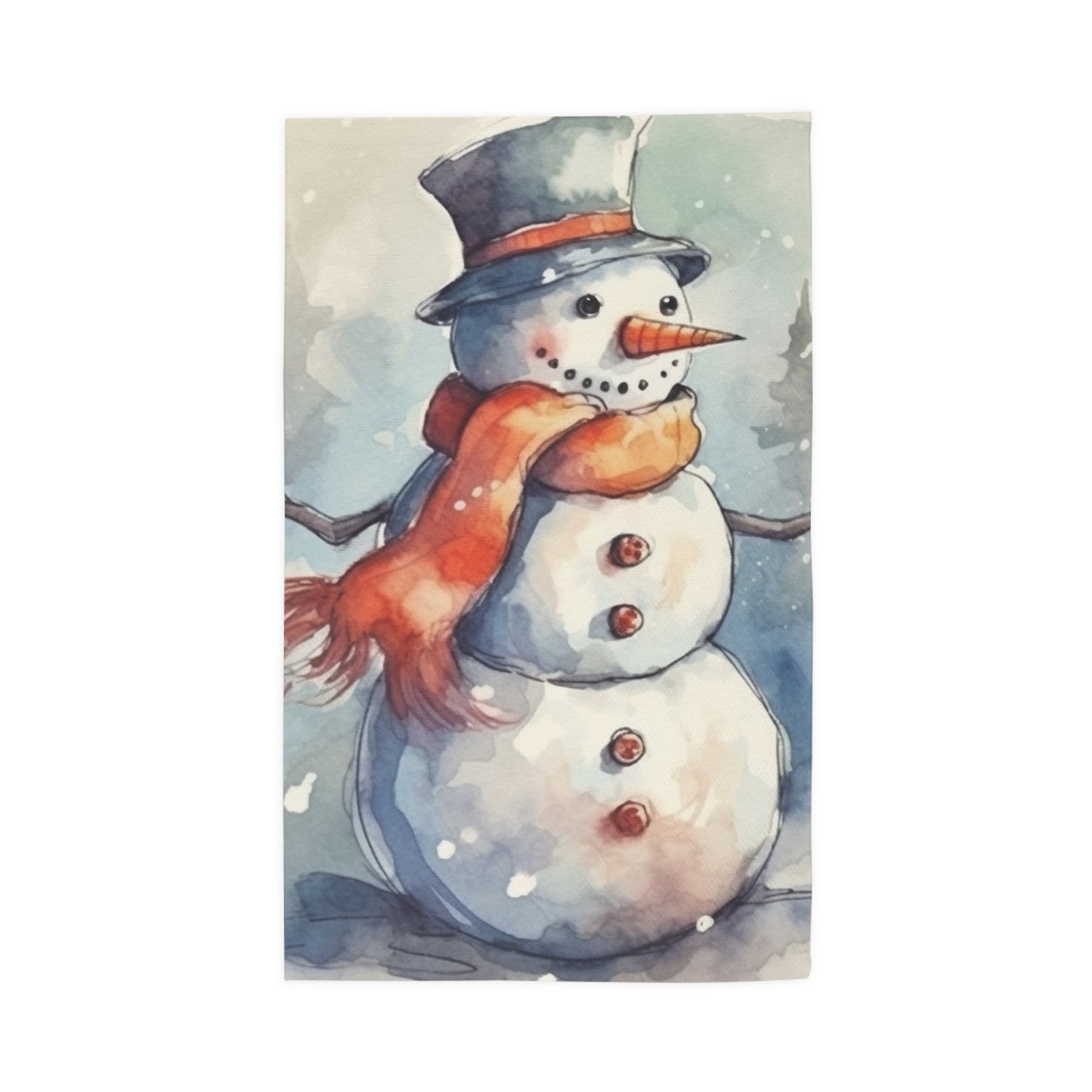 Frosty Winter Snowman Christmas - Dobby Rug