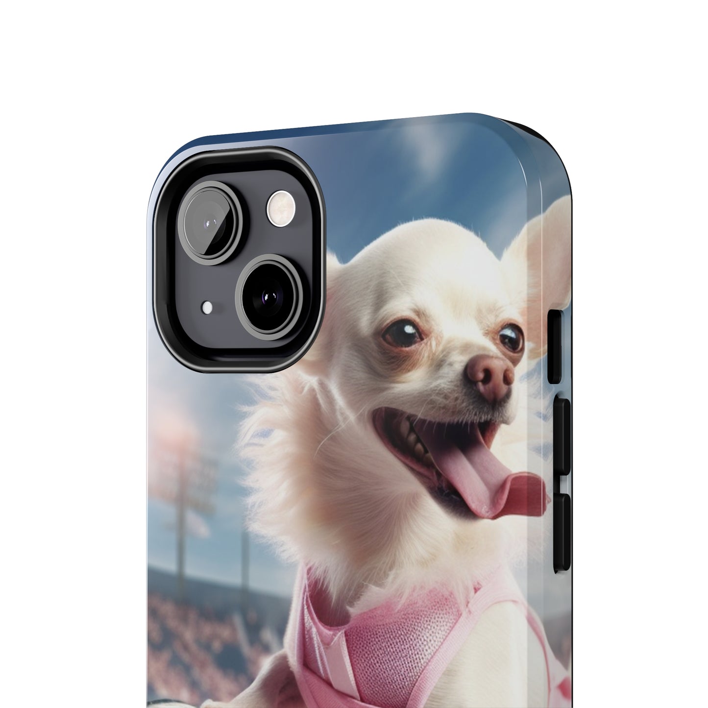 Chihuahua Tennis Ace: Dog Pink Outfit, Court Atheletic Sport Game - Tough Phone Cases