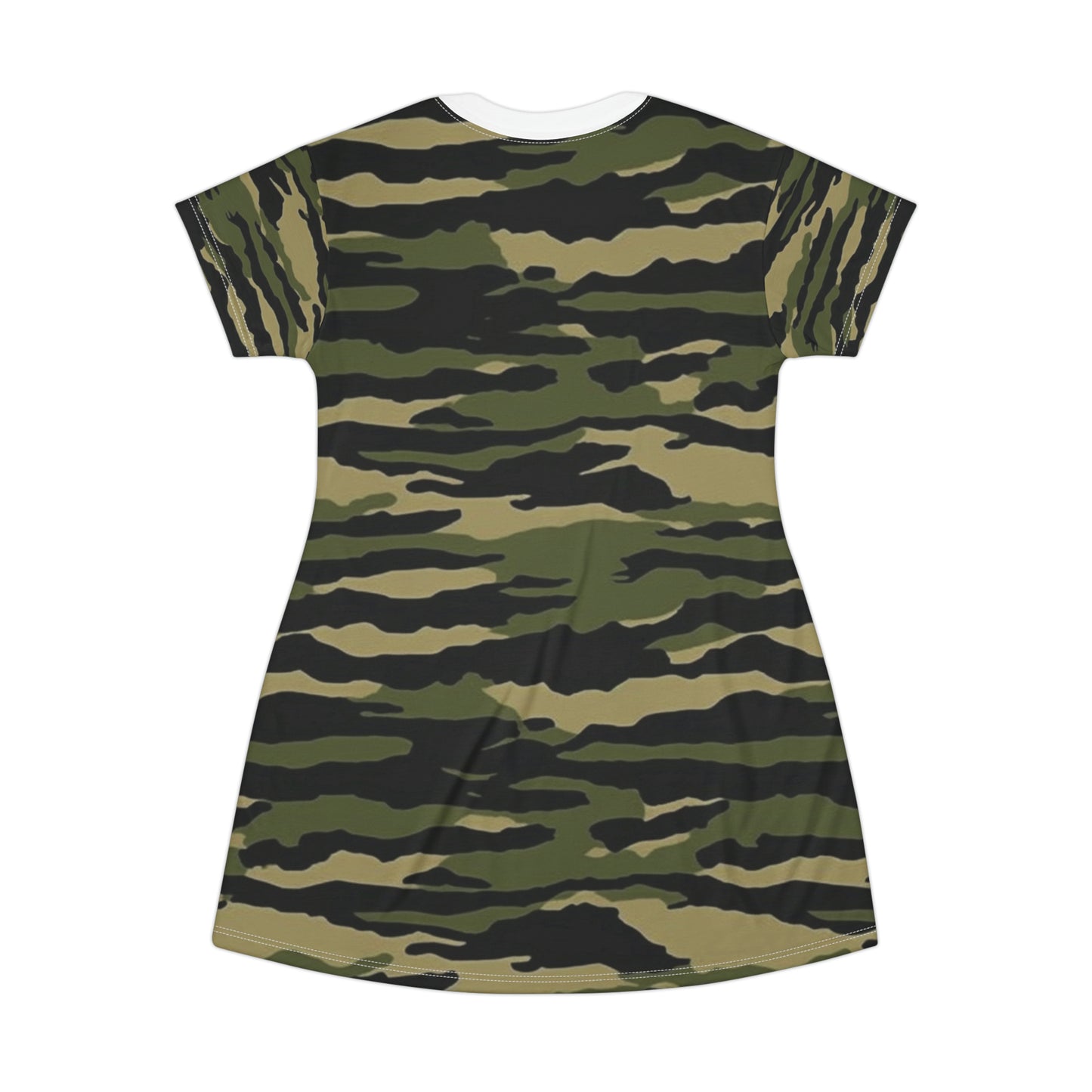 Tiger Stripe Camouflage: Military Style - T-Shirt Dress (AOP)