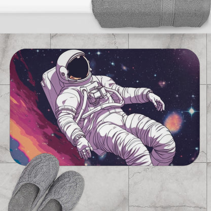 Astro Pioneer - Star-filled Galaxy Illustration - Bath Mat