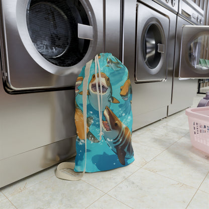 Tiger Shark: Ocean Marine Wildlife - Underwater - Laundry Bag